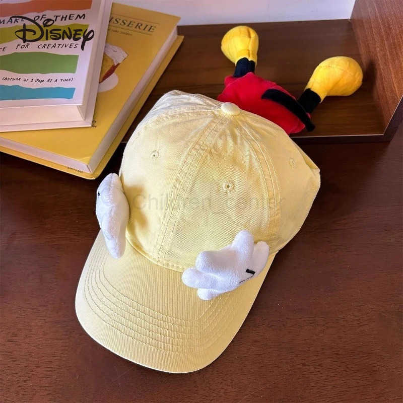 Disney Mickey Mouse Baseball Hat Kawaii Cartoon Anime Embroidery Accessories Sunscreen Duck Tongue Hat Girl Decoration Gift H250926