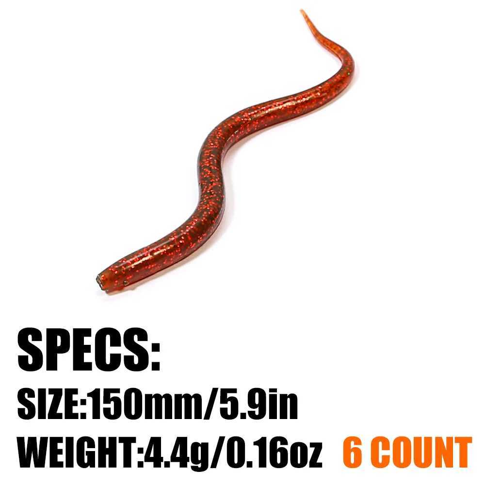 150mm 44g Silicone Soft Bait Trick Worm urre Soup For all Fish Iscas Artificial Stick Worms W250926