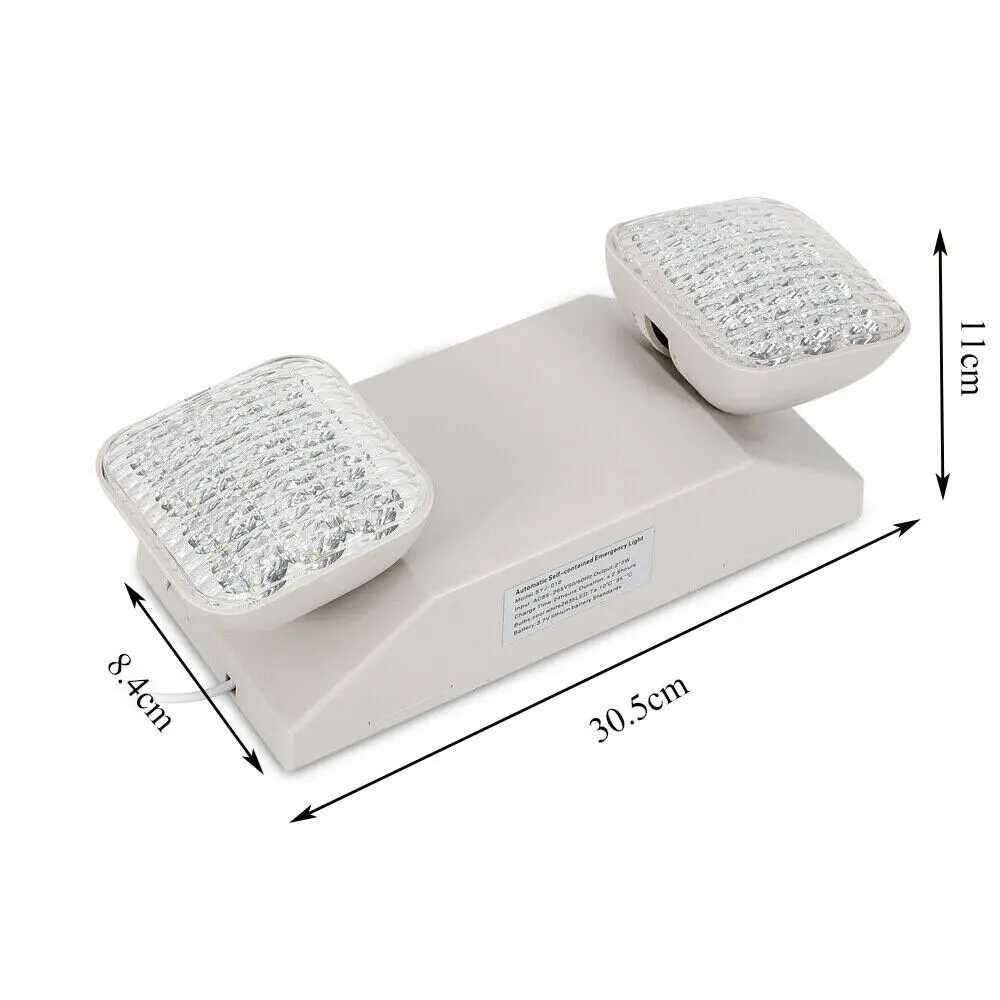 6Pack LED Emergency Exit Light Adjustable 2 Head With Battery Backup 924NEW C250925