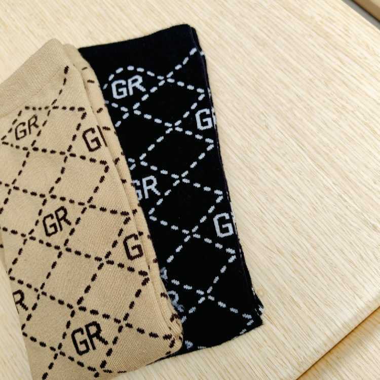 2023 Autumn New Korean Fashion Diamond Letter Jacquard Childrens MidCalf Socks Toddler OvertheKnee Socks C250926