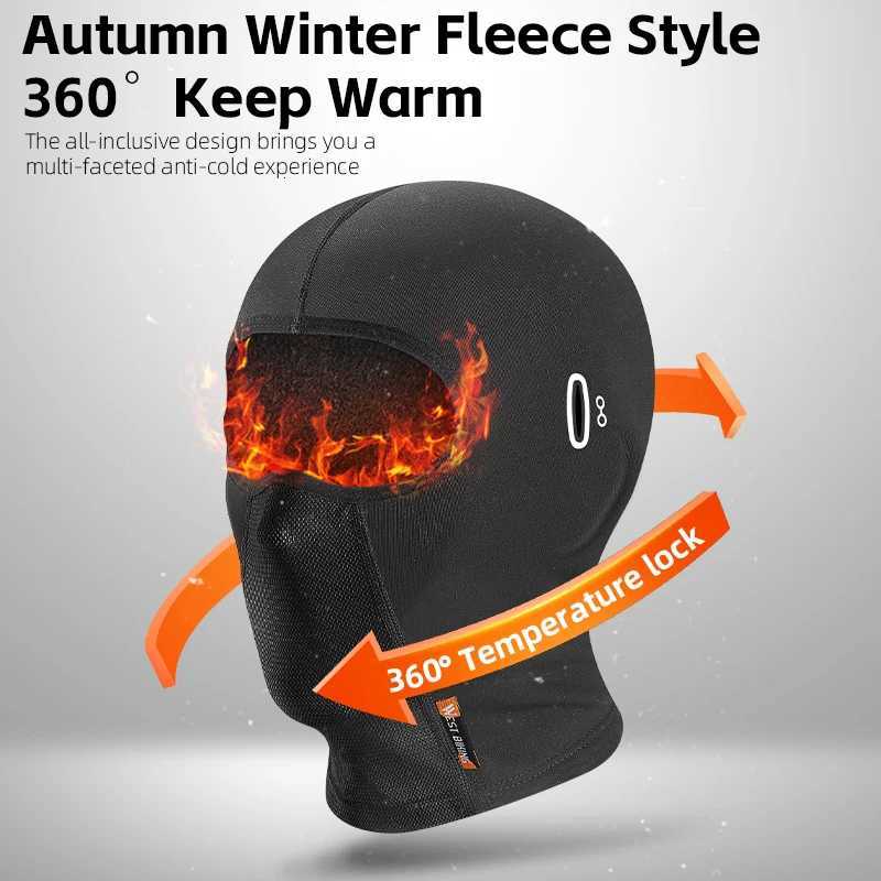 WEST BIKING Winter Men Cycling s Motorcycle Fleece Balaclava Mask Running Ski Hiking Hat Bicycle Windproof Thermal Sport Gear Z250926