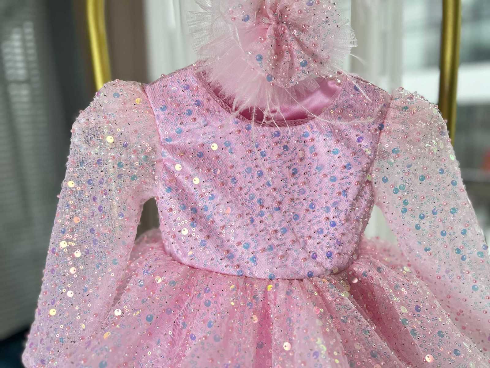Flower Girl Dress Up Baby Girl Beauty Pageant Dress Butterfly Sequin Princess Dress Preschool Girl Special Occasion 06yearold Z250926