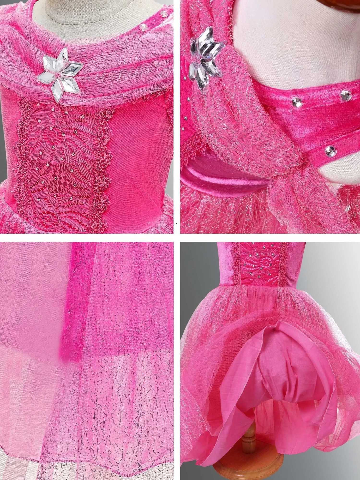 Girl Elsa Role Playing Dress Light up Kid Halloween Frozen Carnival Apparel Girls Birthday Cosplay Princess Glowing Dress Z250926