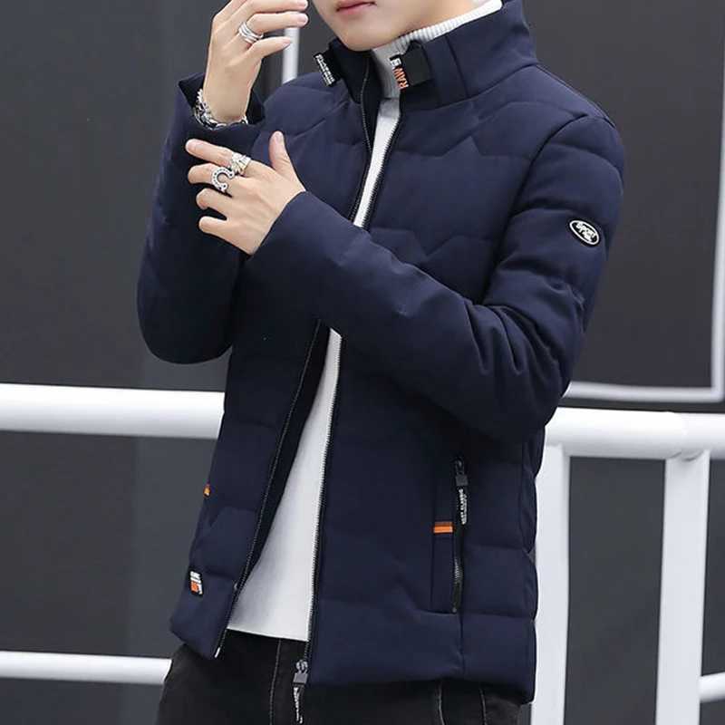 2025 New Winter Coat Men Thicken Casual Parka Slim Fit Outwear Waterproof Warm Stand Collar Outwear Coat W250926