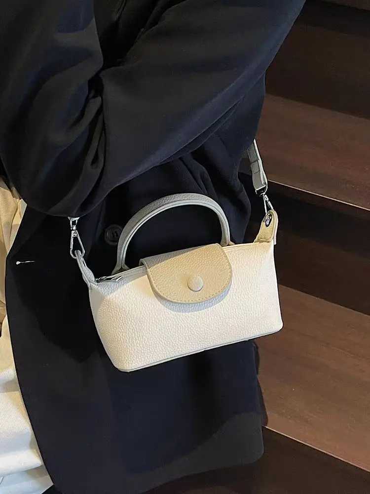 Fashion Contrast Mini Dumpling Crossbody Bag for Women 2025 New High Quality Shoulder Bags black Pink HandBag PursesW250926