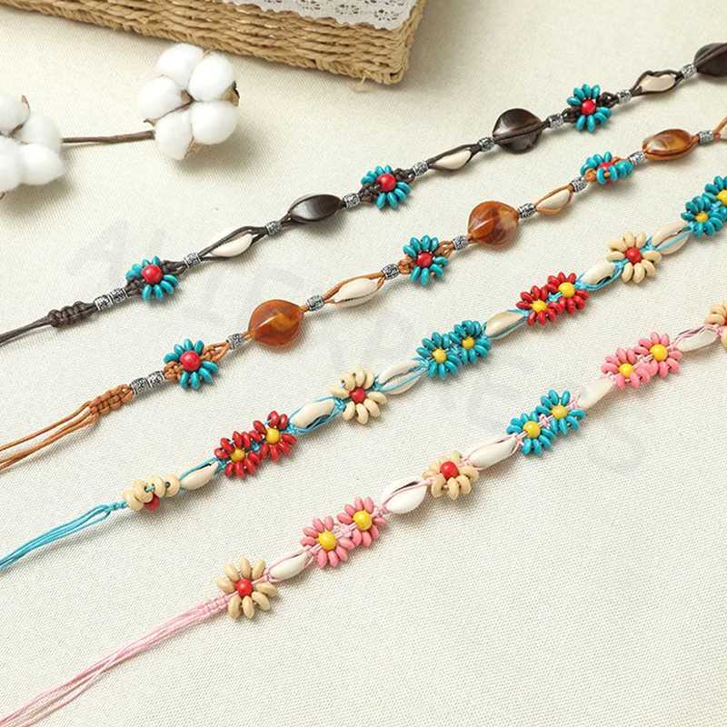 Bohemian Style Woven Waist Rope Ethnic Style Beaded Women Belt Casual Vacation Style Waist Rope Clothing Accessories Gifts L250926