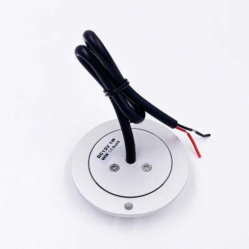 DC12V 1W UltraThin Led Outdoor Waterproof Garden Terrace Lawn Lamp IP67 Step Stair Deck Ground Spot Surface Mounted Spotlight C250925