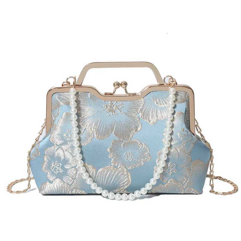 Vintage Classic Lace Bag Beads Wedding Shell Lock Bags Women Shoulder Crossbody Bag Chain Womens Handbags Purses 2025 NewW250926