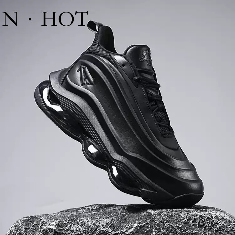 NHOT Designer Luxury Youth Trendy Brand Height Increasing Casual Shoes Air Cushion Running Shoes Fashion Leather Waterproof Casual Sports Basketball S
