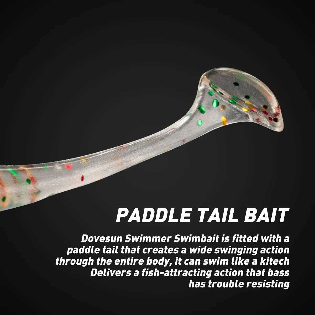 25pcslot Padd TTail Shad Ajing Fishing Lure 5cm 08g Rockfish Rubber Soft Lure Artificial Bait Bass W250926