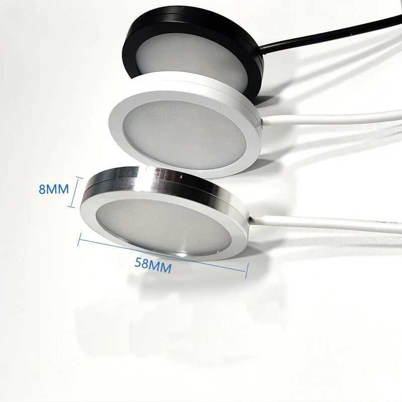 Ultrathin 8mm USB 5V 3W Dimmable Spotlight Surface Mounted Mini LED Circular Simple Ceiling Light Exhibition Cabinet Lamp C250925