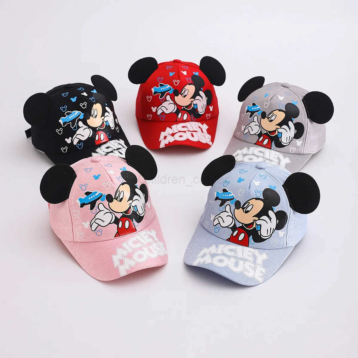 Disney Cute Baseball Caps Cartoon Mickey Minnie Mouse Print Kids Hats Summer Spring Baby Boys Girls Embroidery Headgear Snapback H250926
