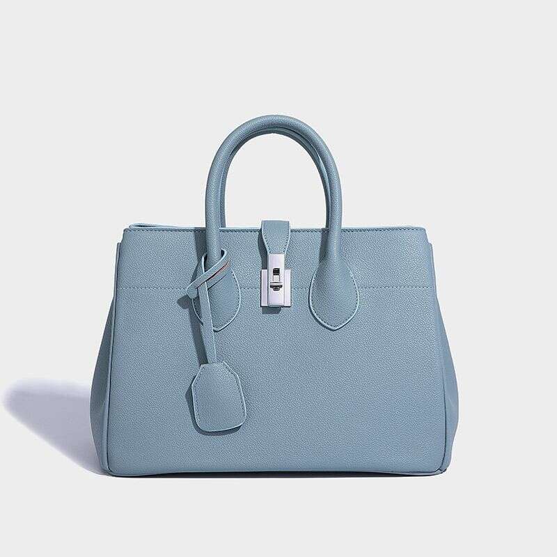 Vintage-Inspired Large Capacity Tote Bag Stylish Versatile Handbag With Lock Closure, Multiple Pockets, Perfect For Work, Travel & Everyday Use