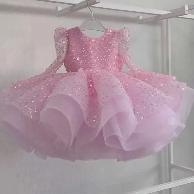 Flower Girl Dress Up Baby Girl Beauty Pageant Dress Butterfly Sequin Princess Dress Preschool Girl Special Occasion 06yearold Z250926