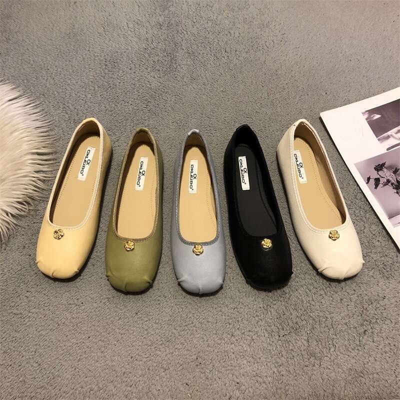 Flat Ballet for Designer Bags Women 2025 New French Style Spring and Autumn Loafers Gentle Evening Shoes