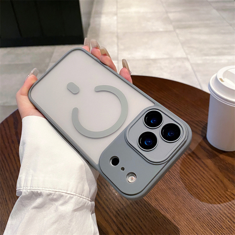 Smoky Magsafe Case Hard PC Ultra slim Phone case for iPhone 17 PRO MAX Air Anti-drop wirless charging for samsung s25 s24