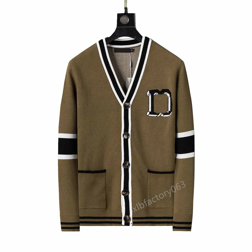 Sweater men's designer sweater Autumn winter designer high stretch knit sweater warm pullover shirt twist button shirt zipper sweater D5