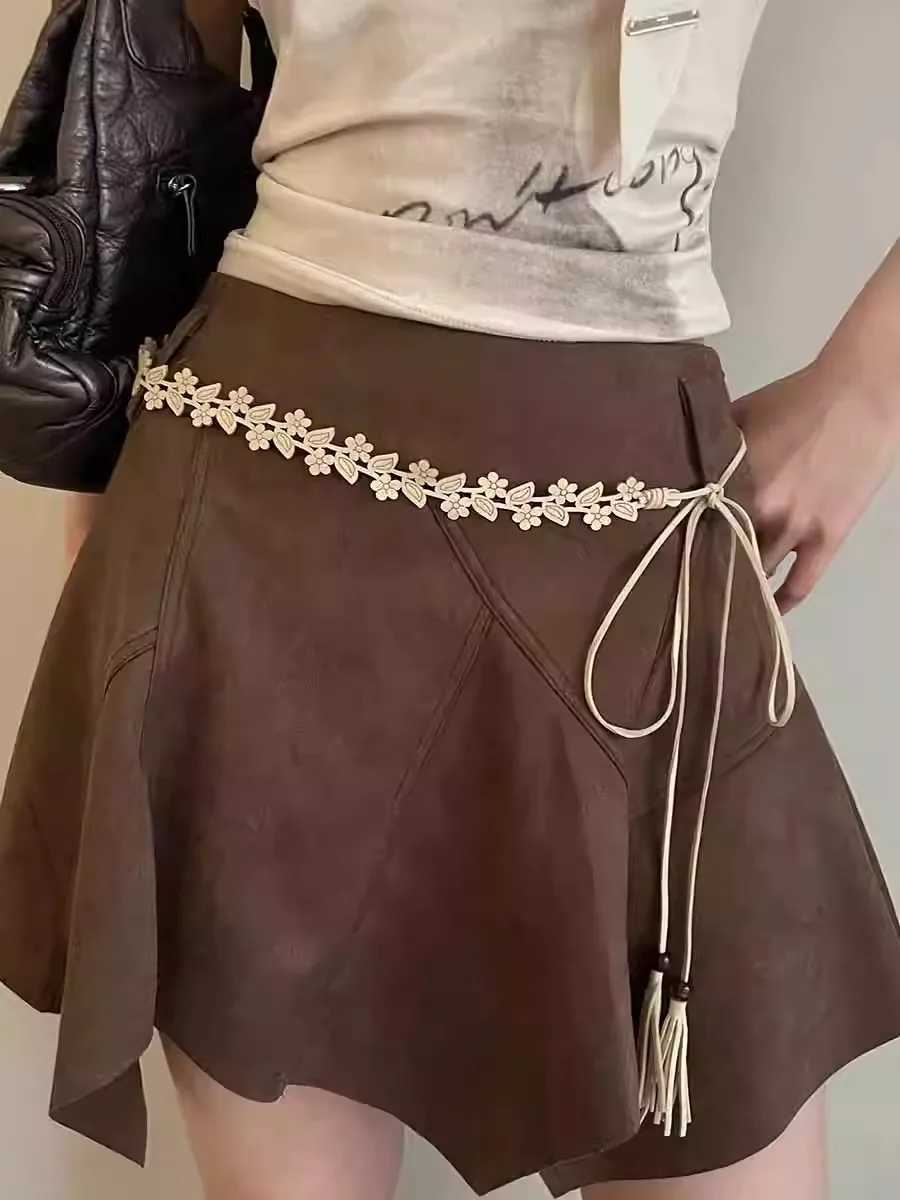 Bohemian Retro Folk Style Waist Chain Female Korean Version Of The New Dress With HighGrade Belt With White Waist Rope L250926