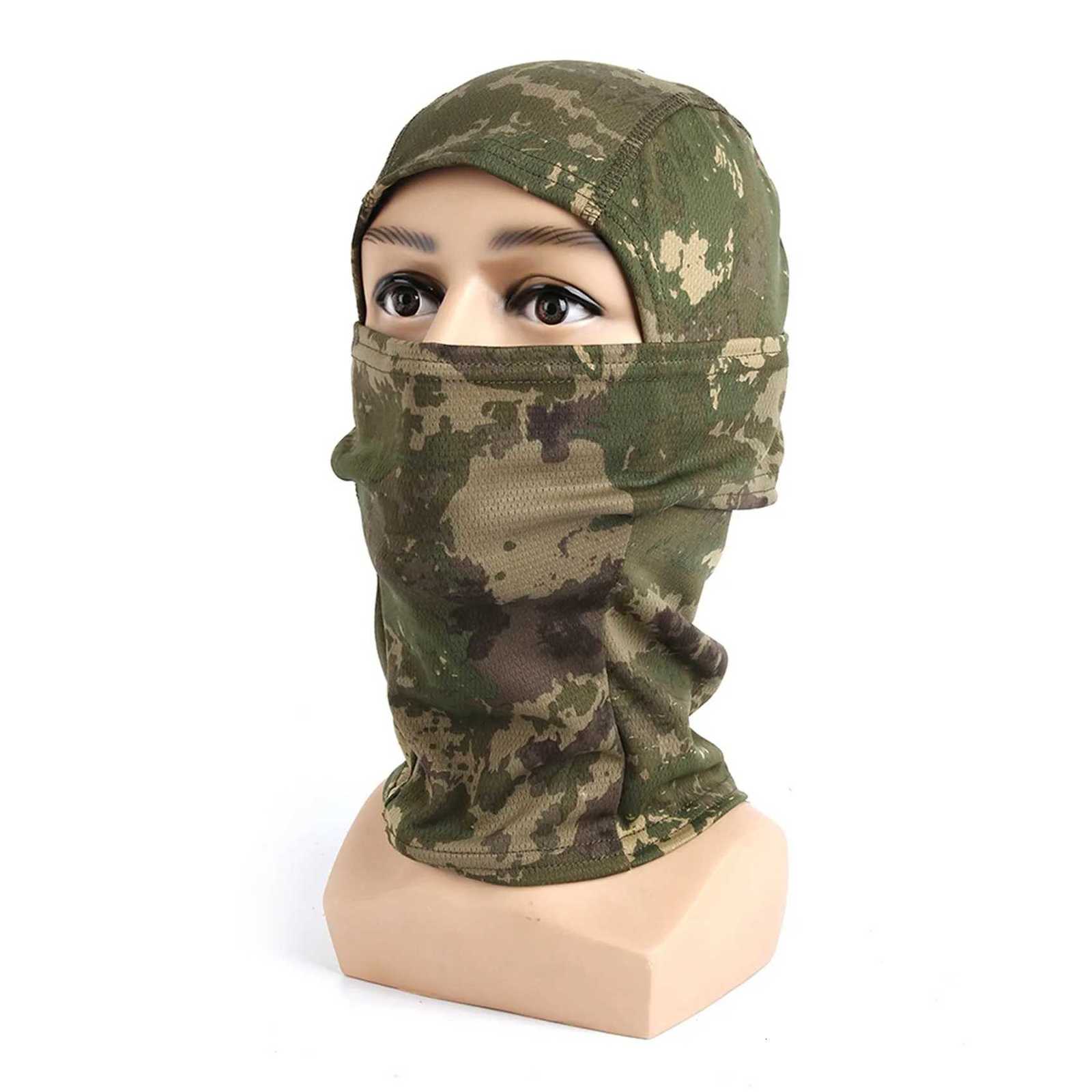 26 Colors Military Balaclava Outdoor ThinFleece Cycling Snowboard Hood Protection Army Tactical Camo Hats Head Face Cover Z250926