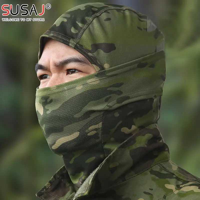 Tactical Camouflage Balaclava Full Face Mask Wargame CP Hat Hunting Bicycle Cycling Bandana Neck Gaiter Z250926