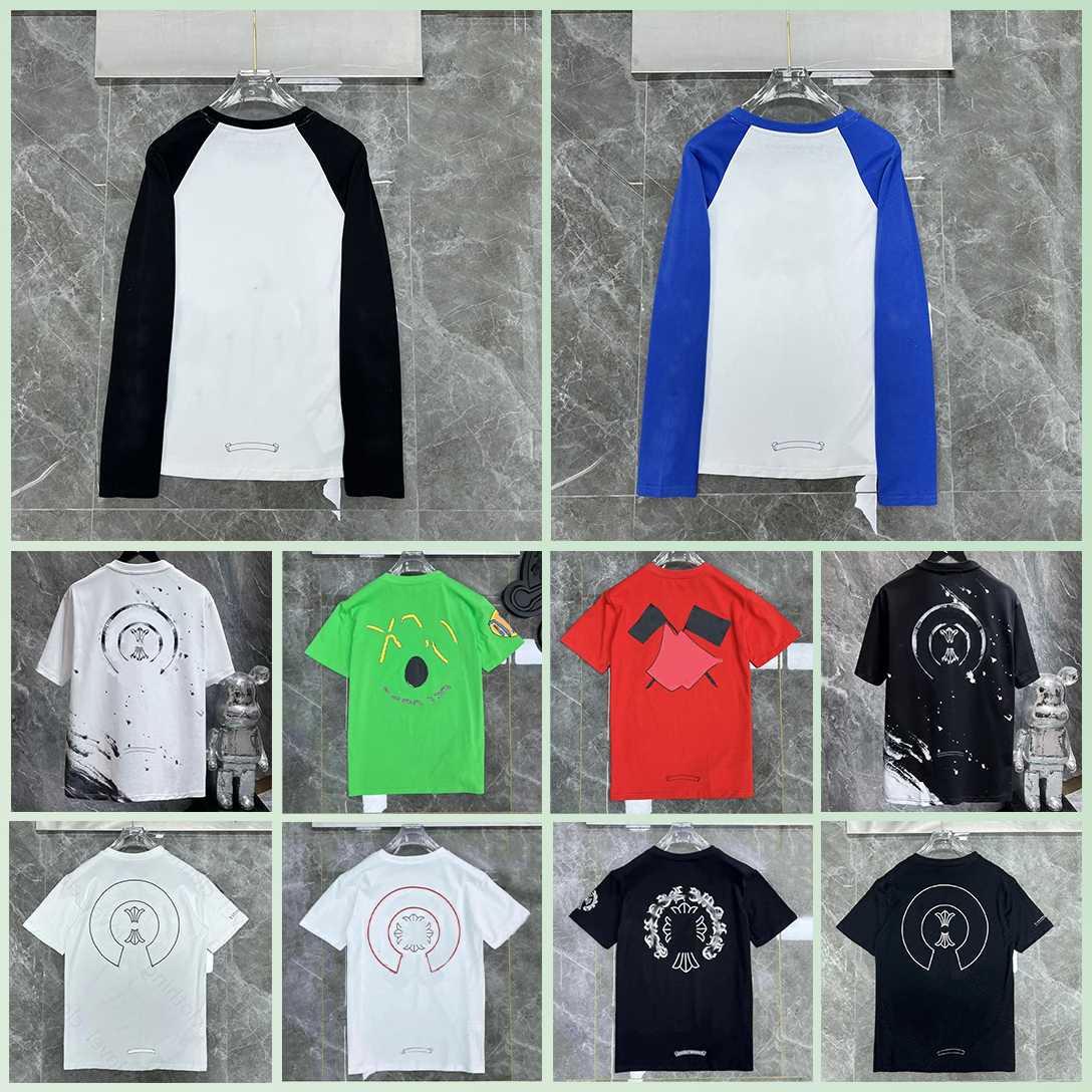 chrome heartstshirt shirt mens womens designers t shirts summer loose fashion tops man tees cotton casual printed high street luxury crome hearts chromehearts F2QL