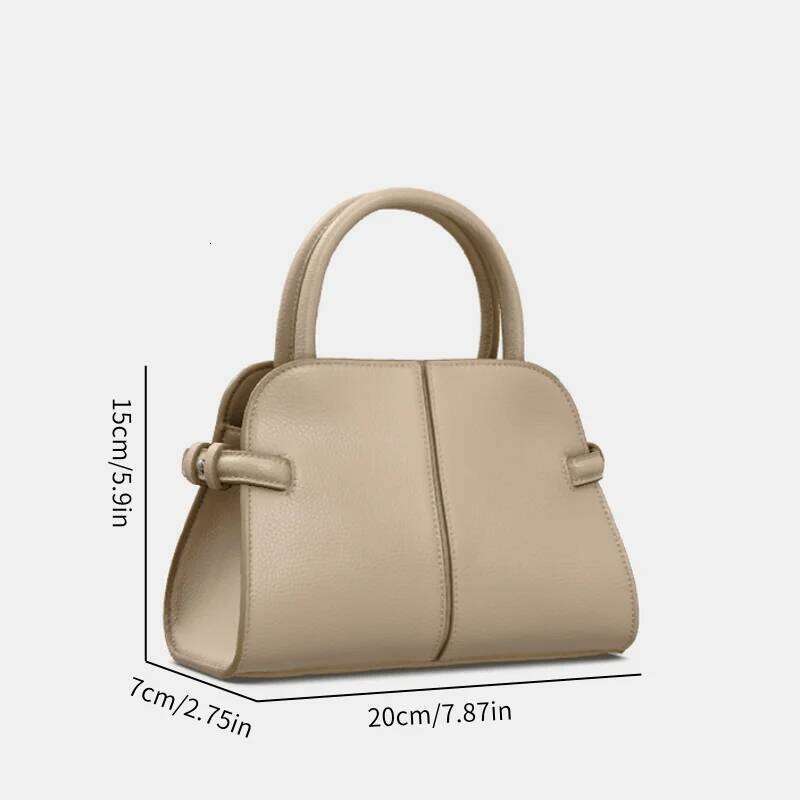 New Designer Handbag with Crossbody Strap, Solid Color Shoulder Bag, Small Totes for Ladies
