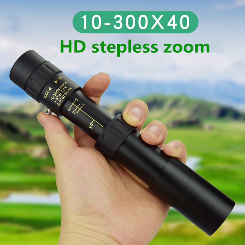 10300X40 HD Monocular Telescope Mini Portable Mobile Phone with Holder Outdoor Camping Hunting Birdwatching 250926
