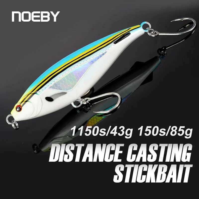 NOEBY Sinking Pencil Fishing Lure 115mm 43g 150mm 85g Long CastingArtificial Hard Bait for Sea Bass TunaStickbait Fishing Lure W250926