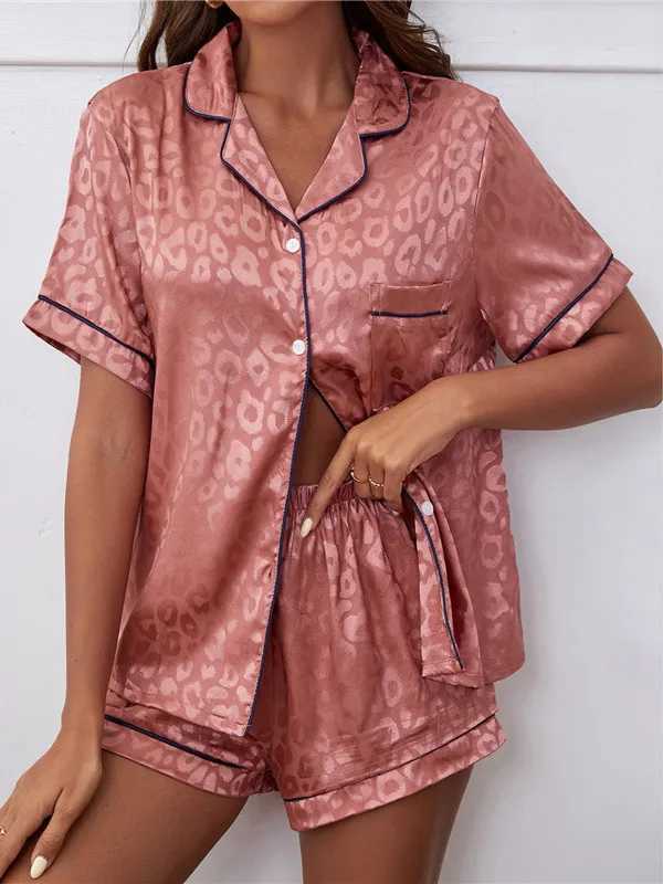 Printed Cardigan ort Sve VNe Home Wear orts Womens Casual Comfortable Breathable Summer Autumn Seasonal Clothing Z250925