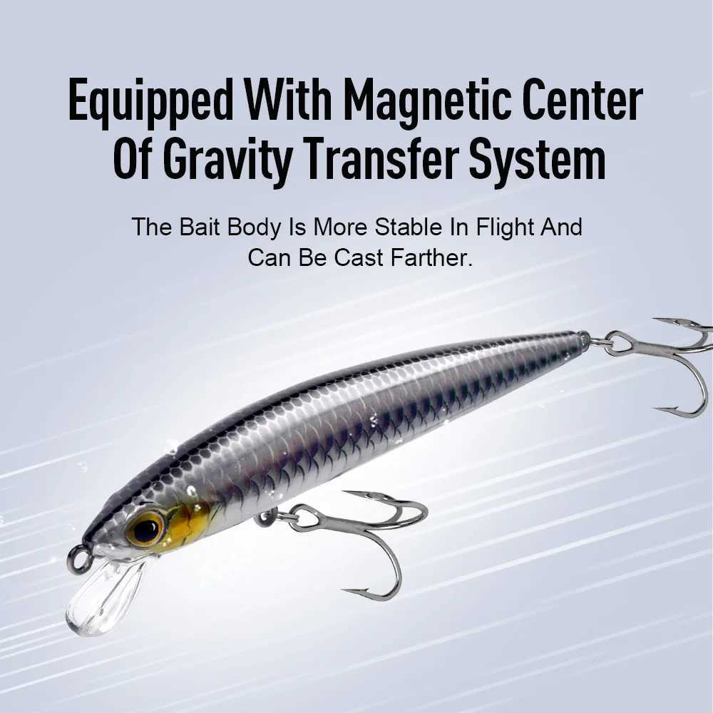 KINGDOM SP Shadow 65g 9g 14g 142g Sus Minnow Wobbr Crank Baits Artificial Sea Bass Pike Fishing Tack W250926