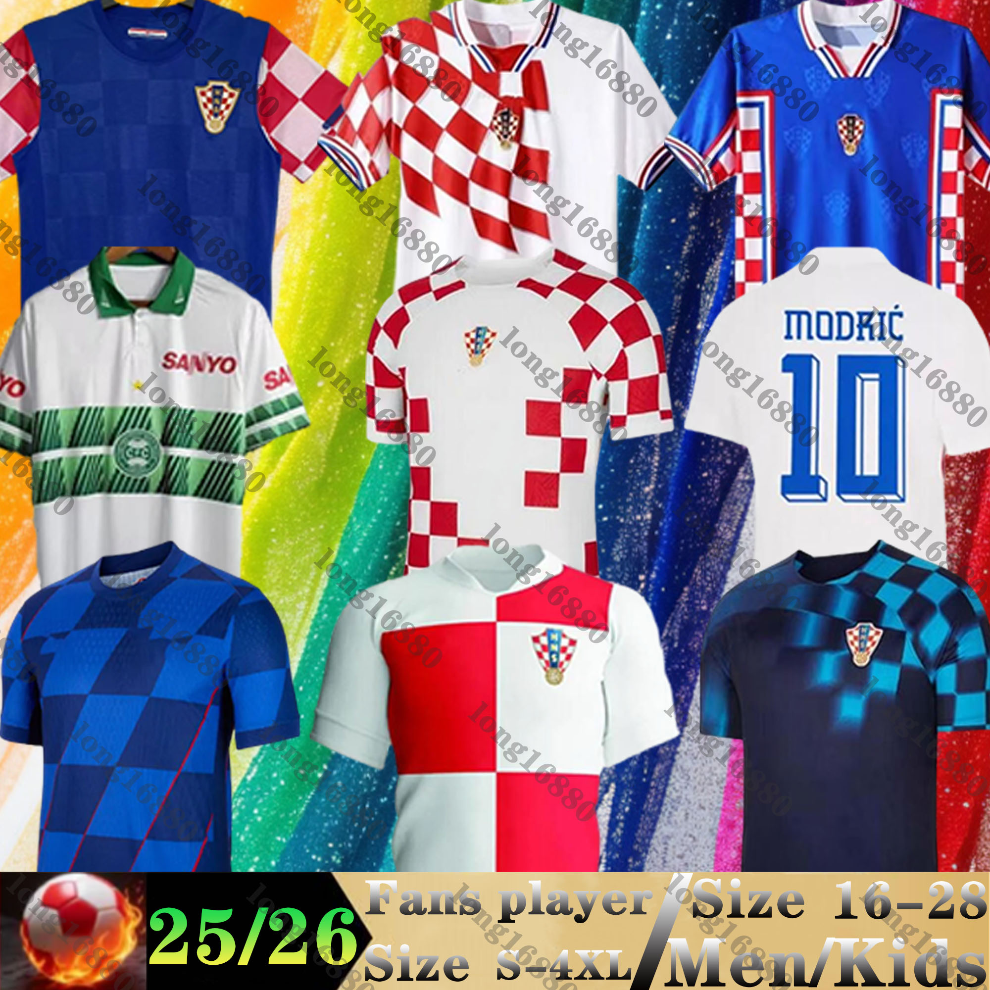 2024 2025 Croatia Soccer Jerseys MODRIC MAJER 24 25 Croatie MEN KIDS KITS GVARDIOL KOVACIC SUKER Rakitic WOMEN Fans Player version Retro 1998 Croacia Football Shirts