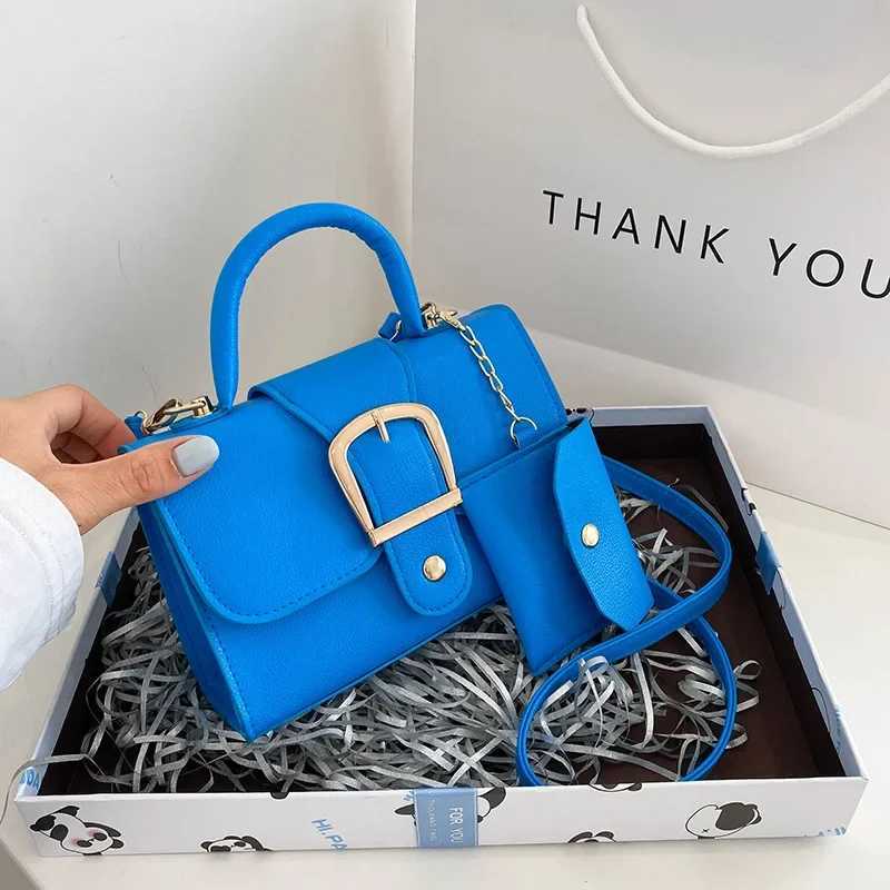 New 2025 Spring Women Bag Diamond Thick Chain Handbags Small Square Shoulder Messenger Bag Klein Blue Fashion Crossbody Bag Z250926