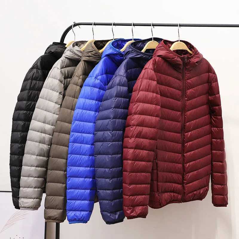 2025 New Mens Ultra Lightweight Packable Down Jacket Autumn Spring Winter Water and WindResistant Breathable Coat Men Jacket W250926