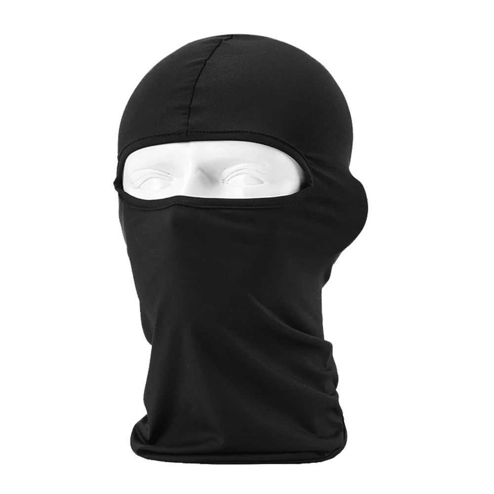 Black Motorcycle Face Mask Moto Balaclava Winter Mask Face Shield Cycling Motorcycle Mask For All Seasons Z250926