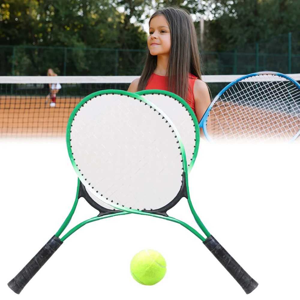Children Tennis Racket Junior Tennis Kids Tennis Rackets with Tennis Ball Tennis Trainer for Children Beginners Tennis Racquet J250926