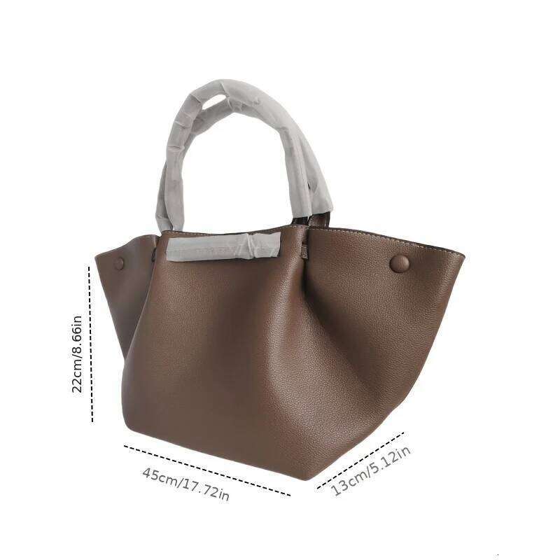 1pcs leather fashion storage solid color popular ladies shopping bag