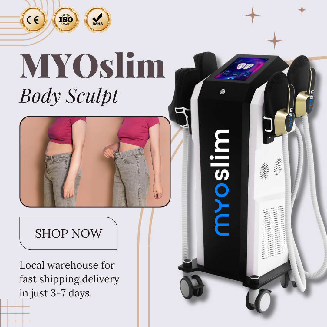Myoslim EMS RF 6500W Electrical Muscle Stimulation Body Sculpting Equipment for Fat Reduction and Muscle Firming Use