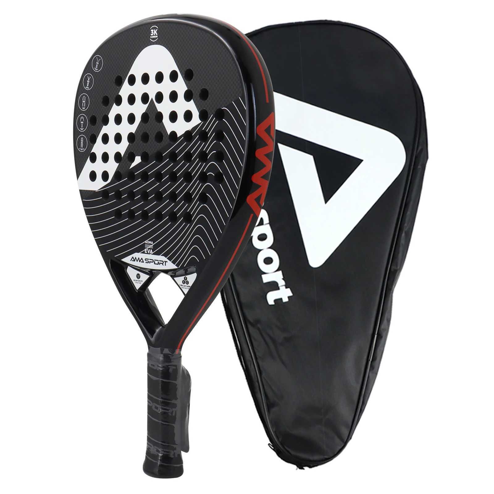 AMASPORT Padel Tennis Racquet with AntiVibration System for Paddle Racket Providing Smoother Experience For Highlevel Player J250926