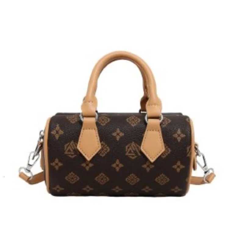 Womens Crochet Shoulder Bag Bohemian Style Maillard Printing Crossbody Purse For Beach Vacation Shopping Commuting FashionW250926