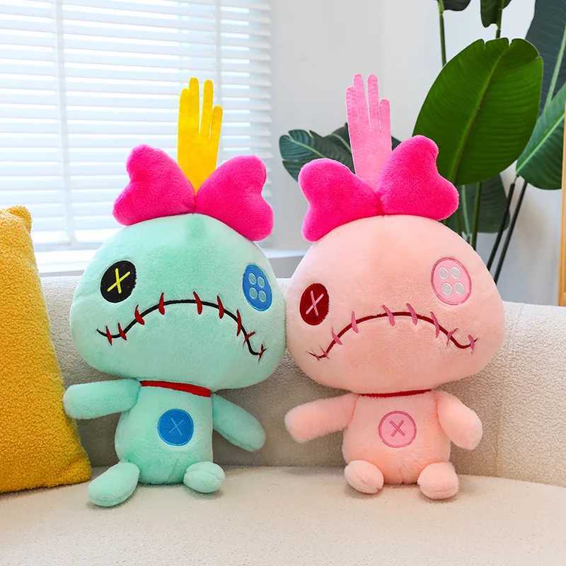 35cm KAWaii Plush Toy Scrump Green Pink Soft Stuffed cartoonRoom Decoration Pillow Plushies Doll Boy Girl Birthday Gifts Y250925