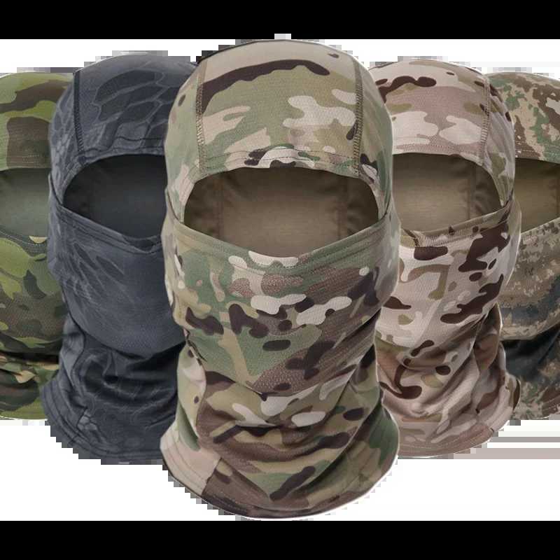 Camouflage Outdoor Riding Mask Outdoor Sun Protection Single Hole Quick Dry Mesh Mask Z250926