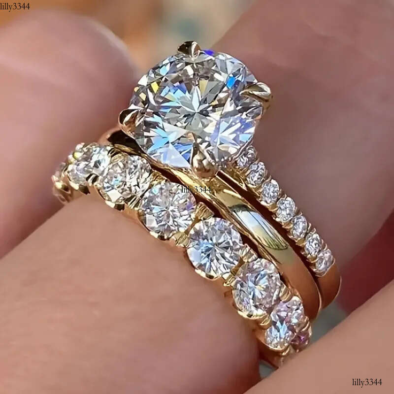 3PCS Wedding Rings … - image