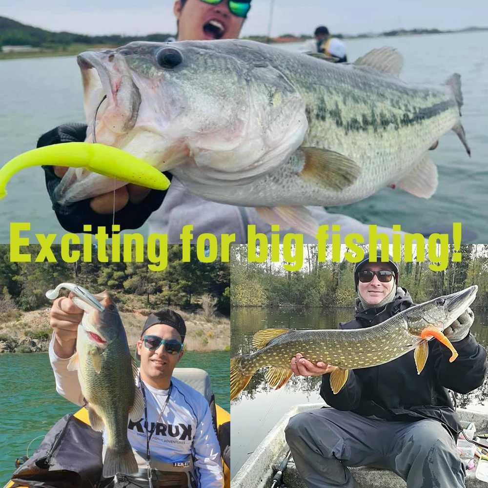 ESFISHING Pike Fishing Lure 100mm125mm155mm 200mm Easy Shiner Quality Pesca Silicone Bait Bass urre Soup Soft Lure W250926