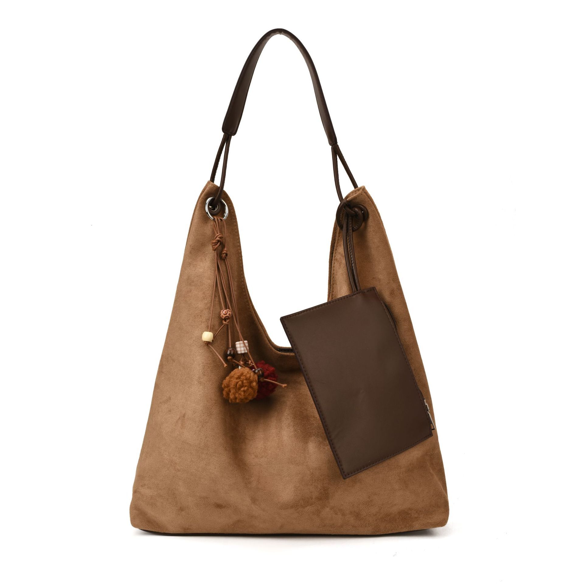 French retro light luxury velvet bread women's new autumn and winter trend bag clean large capacity shoulder bag simple popular handbag designer 