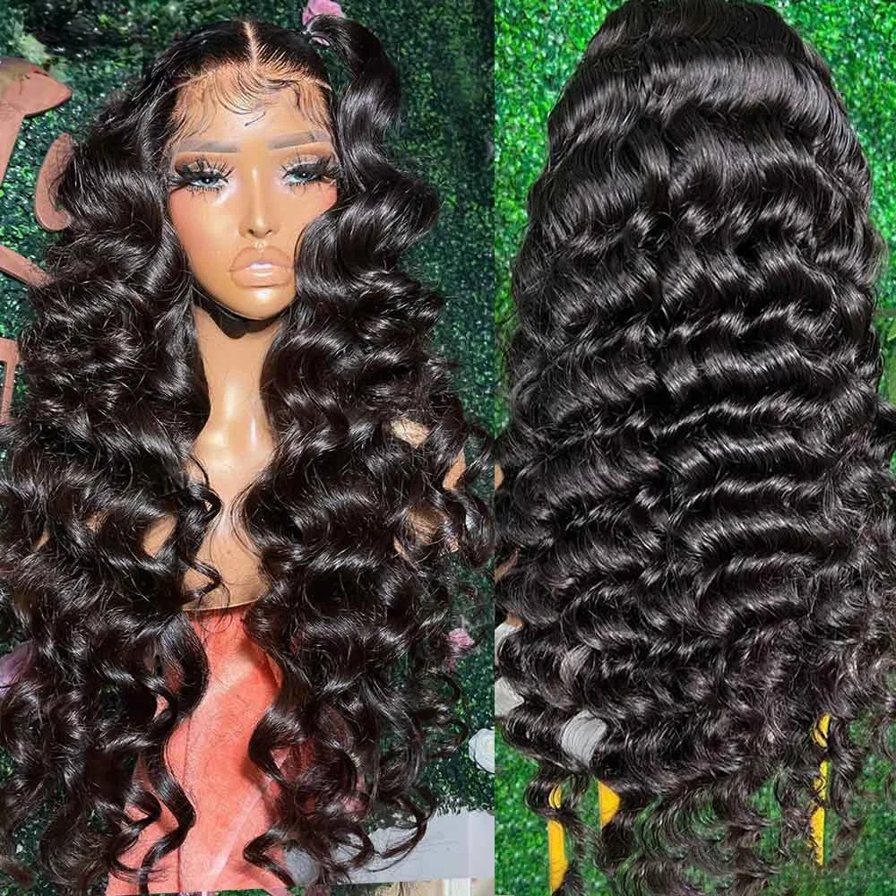 13x4 Loose Deep Wave Wig 360 Full Lace Wig Glueless Lace Wigs Preplucked Hd Lace Wig 13x6 Curly Human Hair Ready To Wear Daily Wear