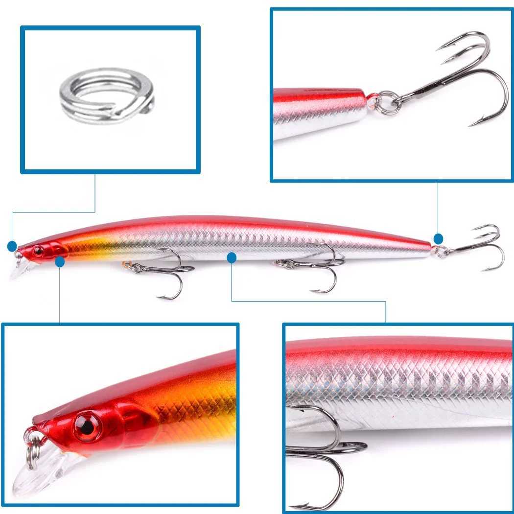 10pcs Big Laser Minnow Fishing Lure Set 180mm 26g Hard Bait Crankbait Isca Artificiais Pesca Sea wobbr Swimming Baits W250926