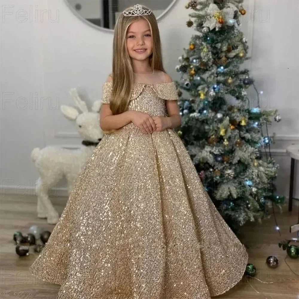 custom made Flower Girl Dresses Long Off Shoulder Wedding Party Birthday Dresses Child Pageant Evening Ball Gown for Girls Z250926