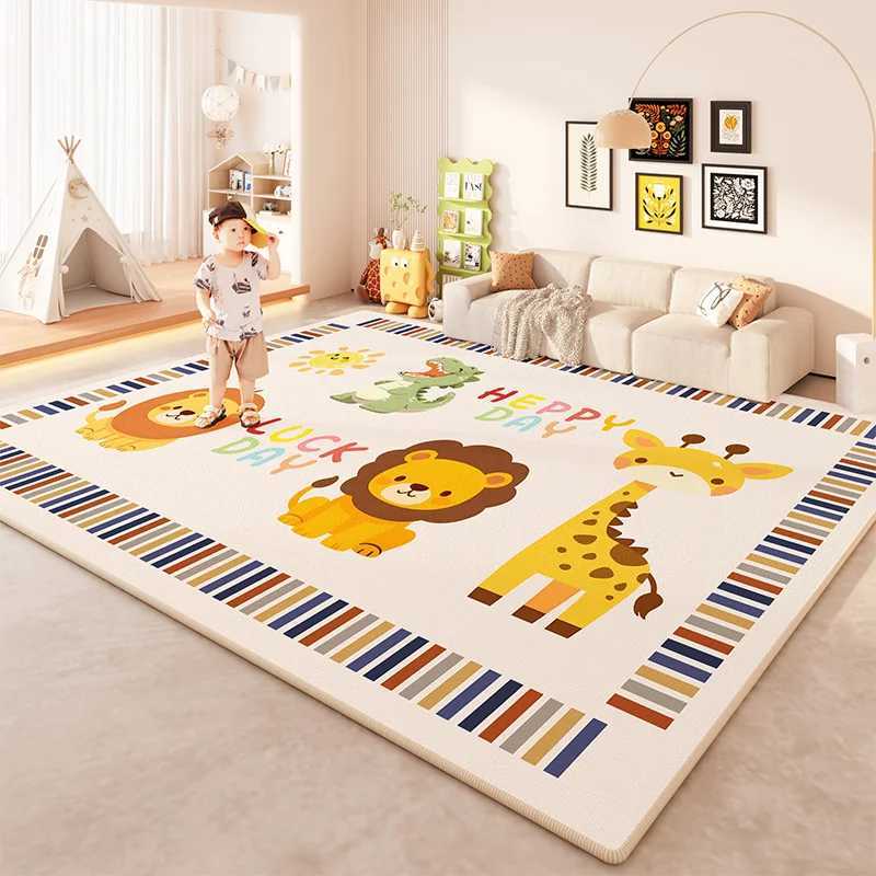 Cartoon Style Living Room Decoration Carpet Large Area Rugs for Bedroom Thicken Plush Childrens Floor Mat Fluffy Soft Study Rug C250926