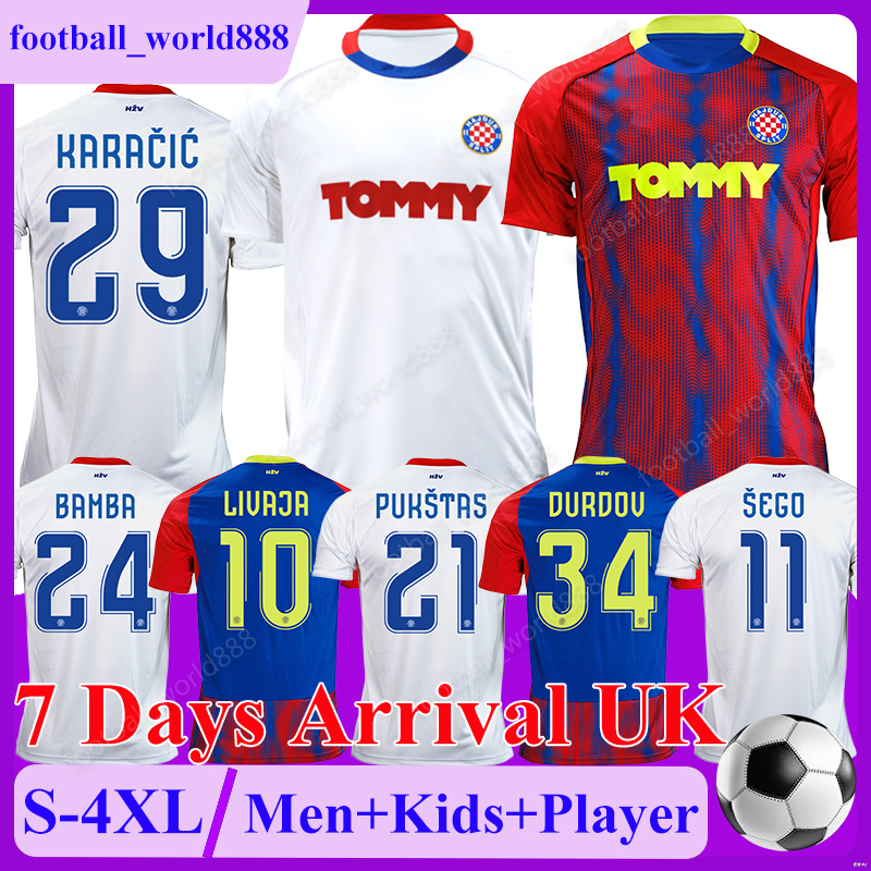 2025 Hajduk Split HNK 25 26 Soccer Jerseys BAMBA PUKSTAS SEGO KARACIC Football Shirts LIVAJA DURDOV KROVINOVIC football kits KALIK REBIC ALMENA Men Kids Kit Socks Set