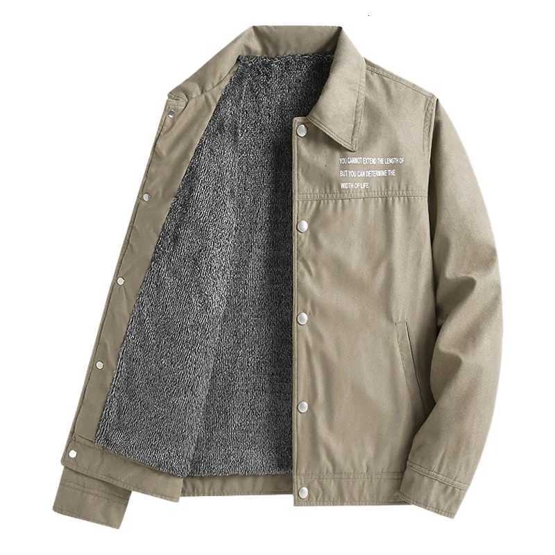 Autumn and Winter Jacket Fashionable and Simple Mens with Thick Cotton Comfortable Jacket Casual and Versatile Mens Clothing W250926